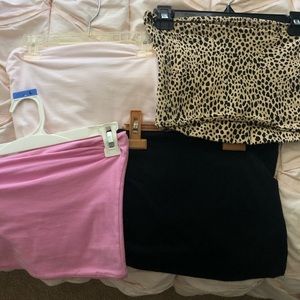 Brandy Melville tube top bundle (4 tube tops)